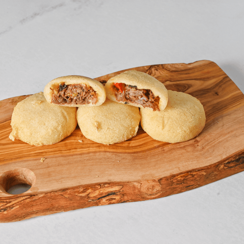 Arepas rellenas de Carne