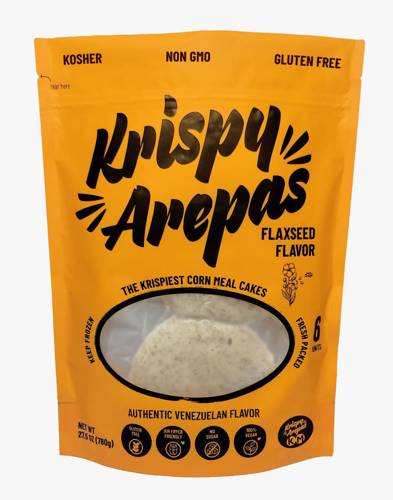 Krispy Arepas sabor a Linaza | 6 unidades