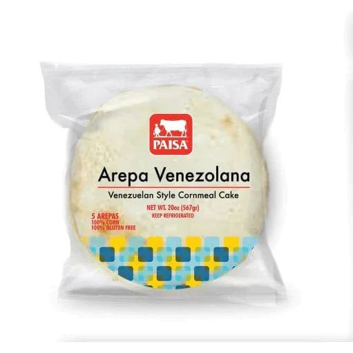 Las arepas son un manjar sudamericano y son increíblemente versátiles. Se cree que fueron inventados por los residentes indígenas de las montañas de los Andes en Venezuela y Colombia Paquete de 5 unidades Peso: 20 onzas