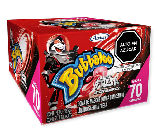 Bubbaloo de Fresa | 70 unidades